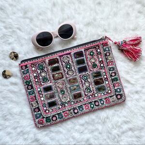 Star Mela Embroidered Clutch
